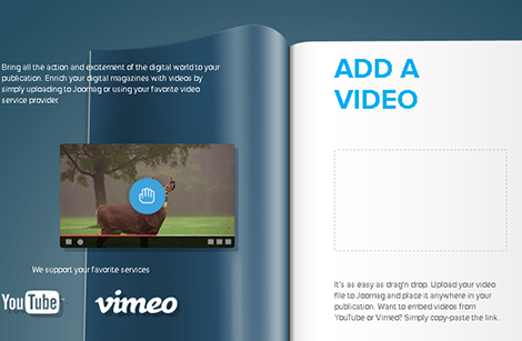 add video to magazine