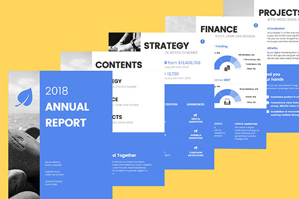 annual report example & creator